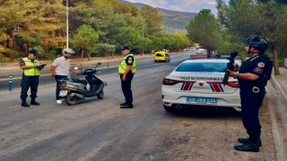 Muğla Jandarma Trafikten Motosiklet Denetimi